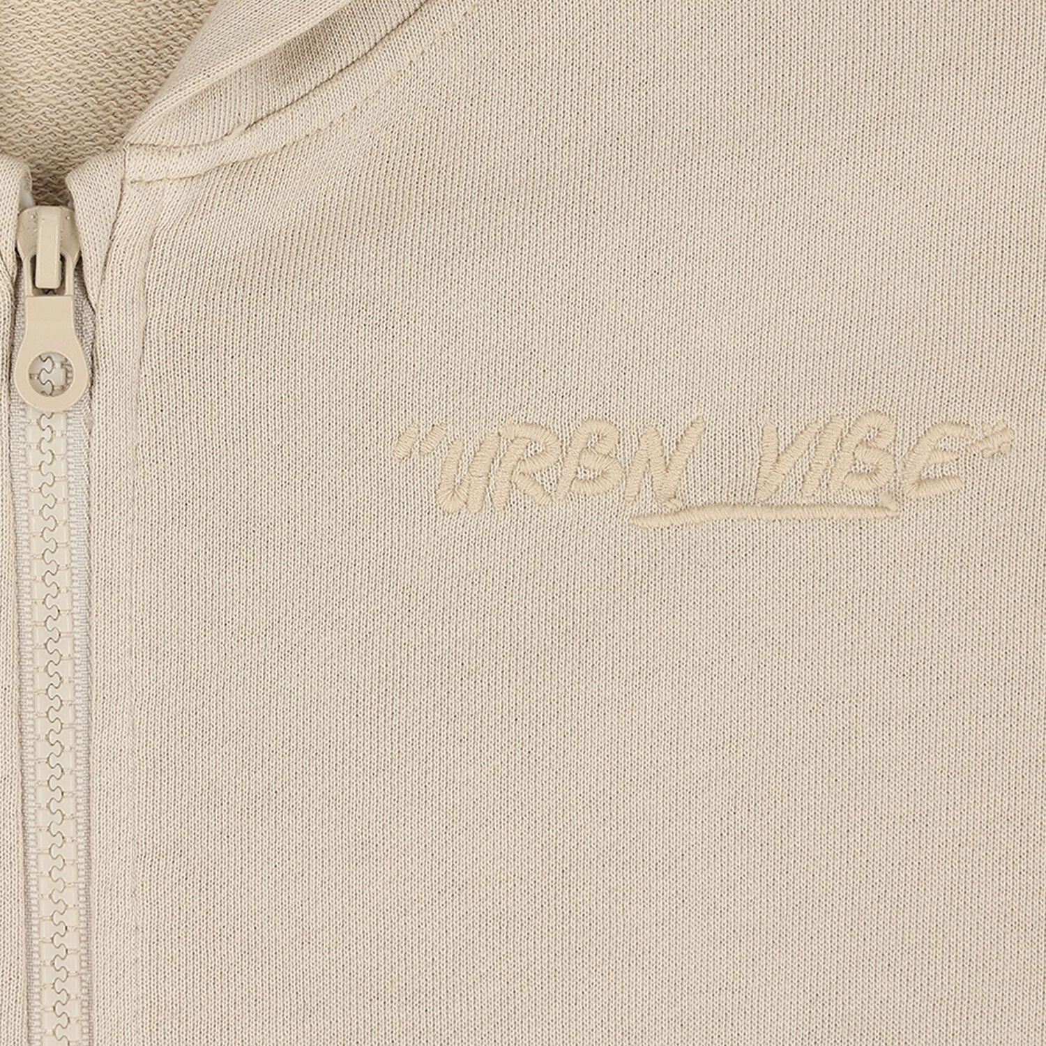 Boys Beige Embroidered Tracksuit, 1, hi-res