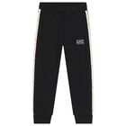Boys Black Logo Joggers, 1, hi-res