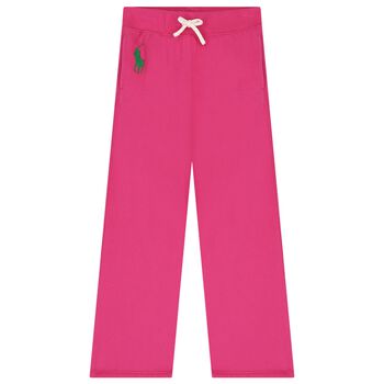 Girls Pink Logo Joggers
