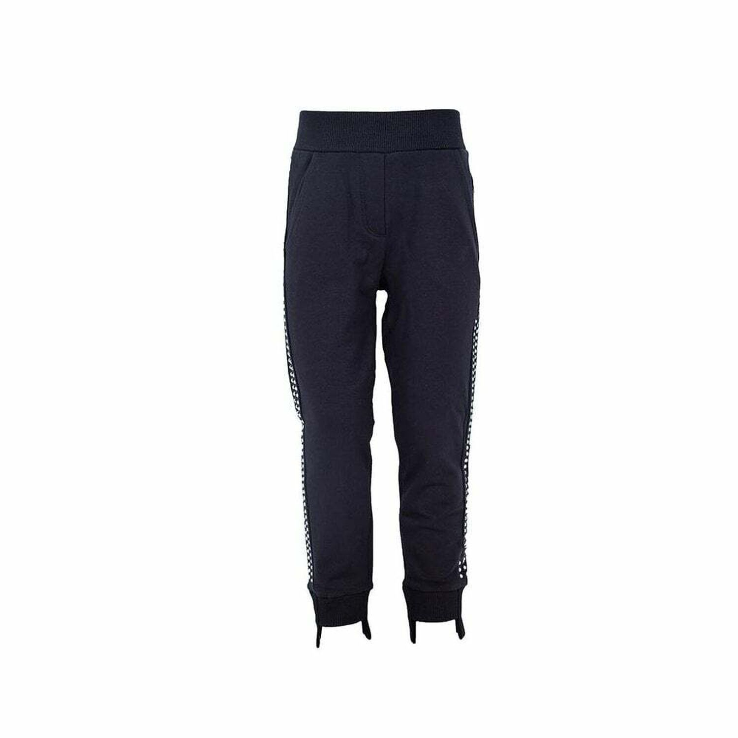 Girls Navy Blue Embellished Joggers, 1, hi-res