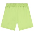 Boys White & Green Logo Shorts Set, 2, hi-res