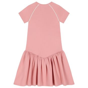 Girls Pink Logo Dress