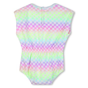 Younger Girls Multi-Coloured Checkered Playsuit