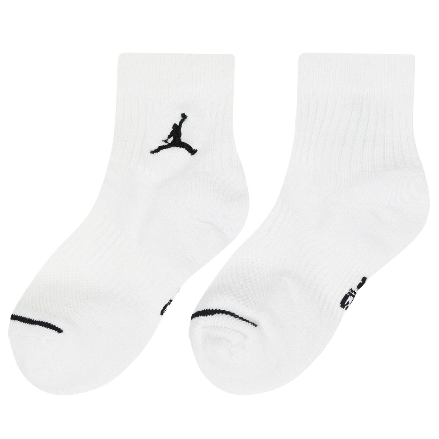 White Jordan Logo Socks ( 3-Pack ), 2, hi-res