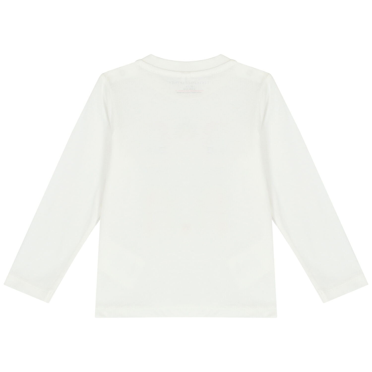 Younger Girls Ivory Rainbow Logo Long Sleeve Top, 2, hi-res image number null