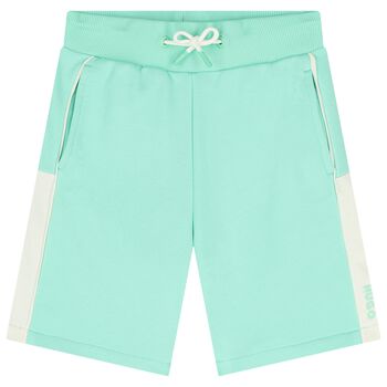 Boys Aqua Logo Shorts
