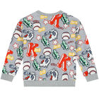سويت شيرت بشعار النمر باللون الرمادي للأولاد, 1, hi-res
