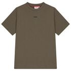 تي شيرت أولاد بالشعار باللون الأخضر, 4, hi-res