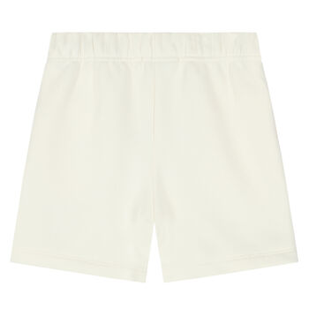 White Logo Shorts