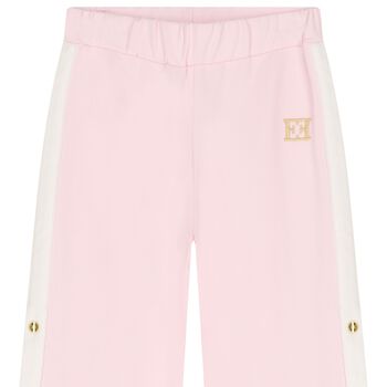 Girls Pink Logo Trousers