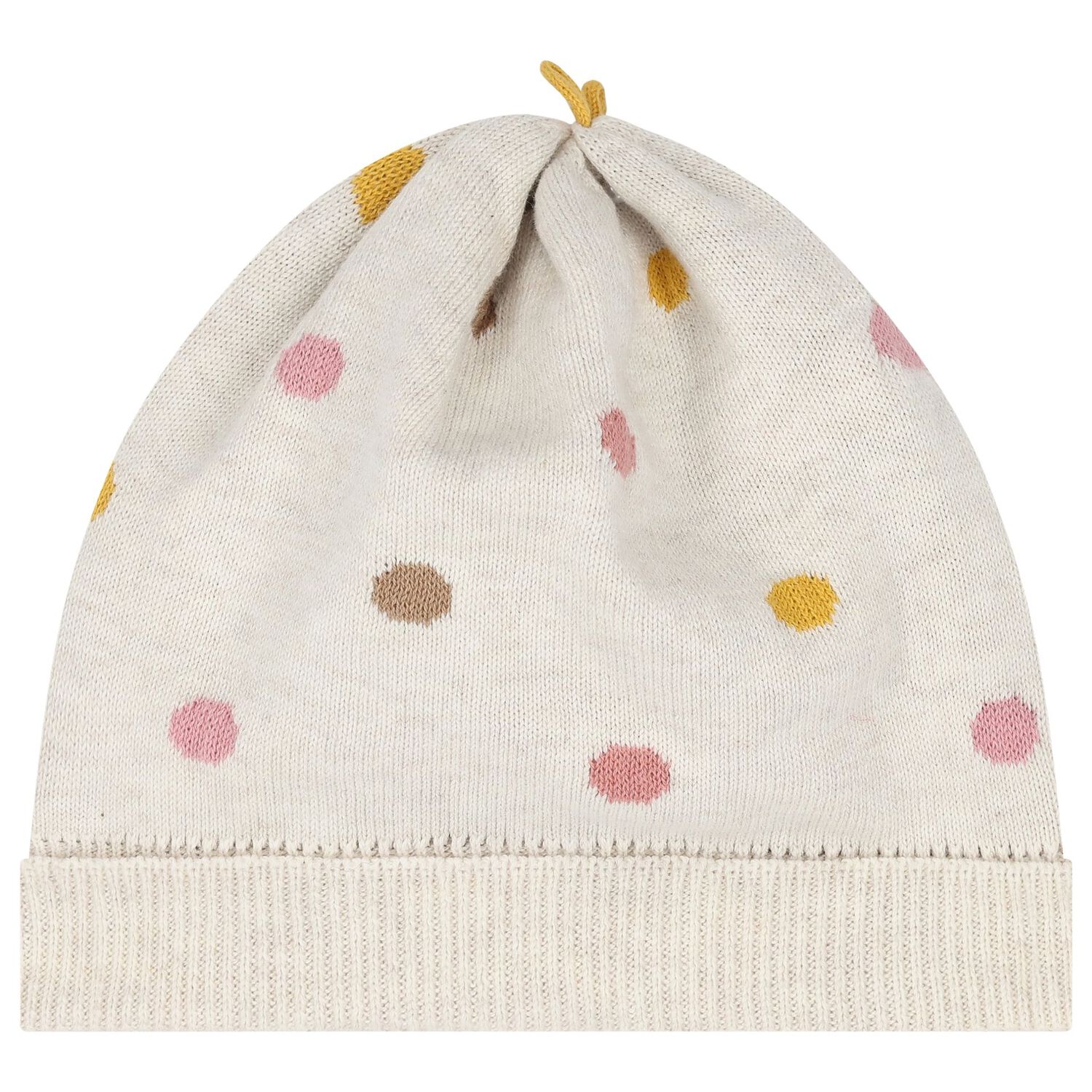  طقم فستان للبنات محبوك باللون البيج, 1, hi-res