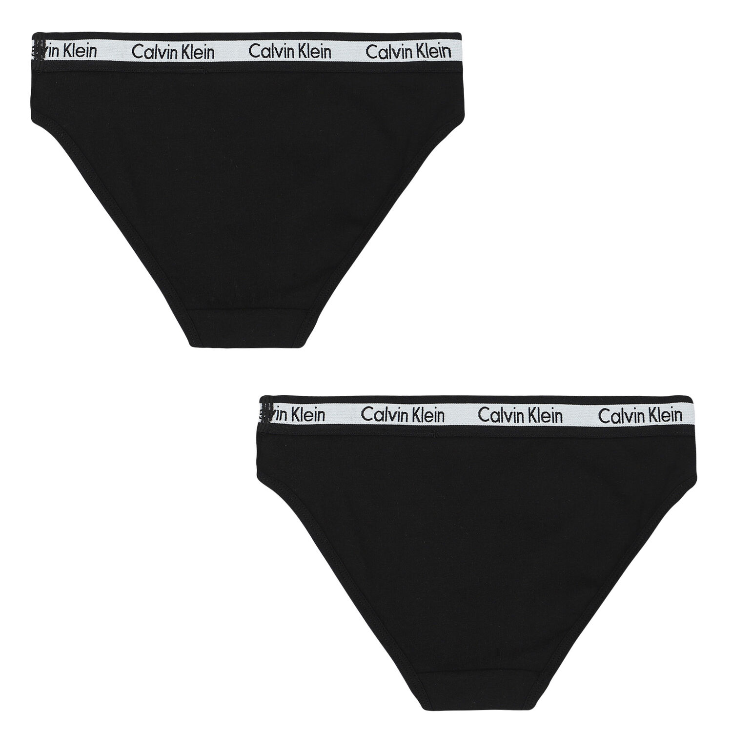 Girls Black Bikini Brief (2-Pack), 2, hi-res