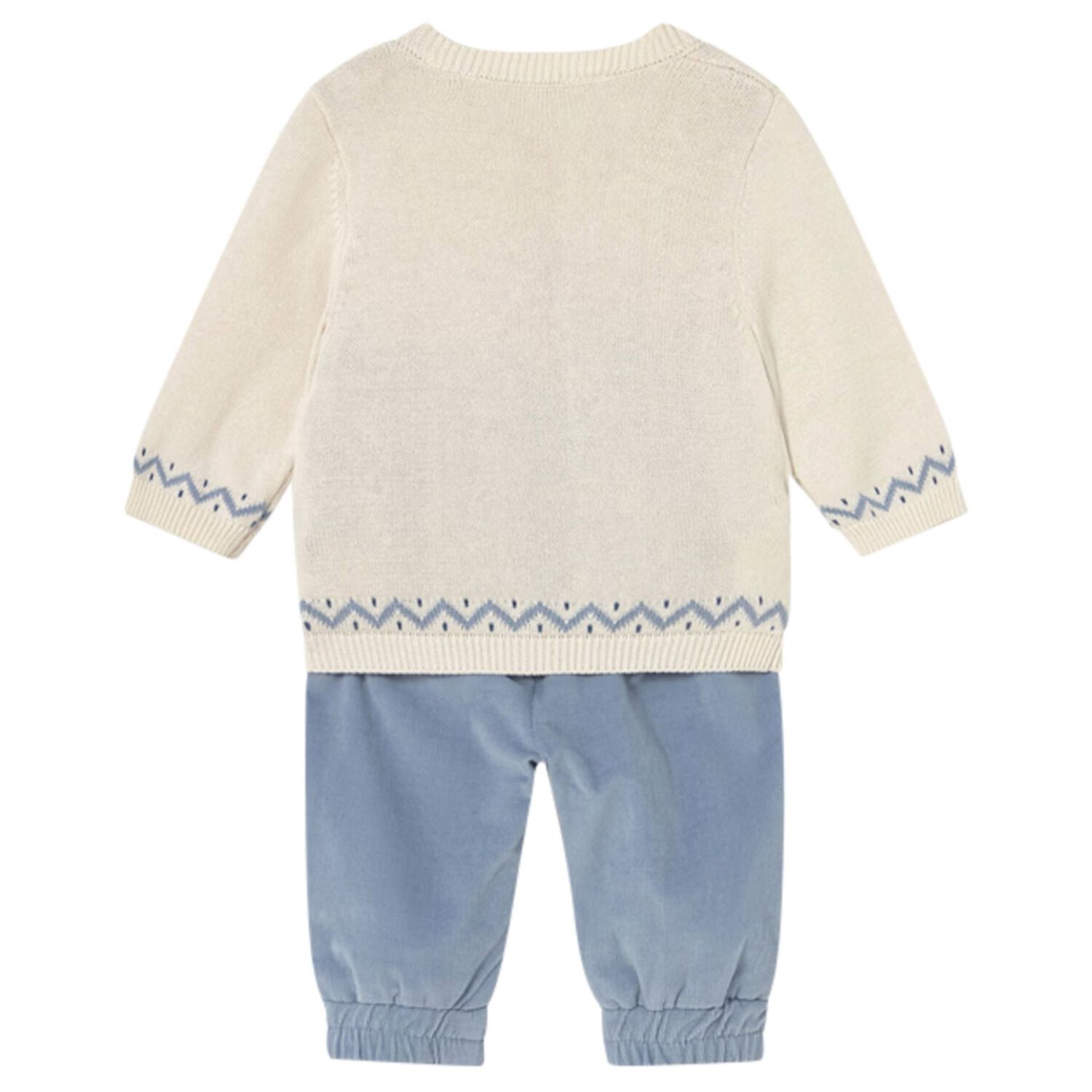 Baby Boys Blue & Ivory Tracksuit, 1, hi-res