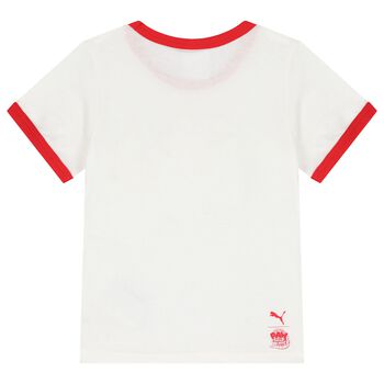 Boys White & Red Logo Paw Patrol T-Shirt