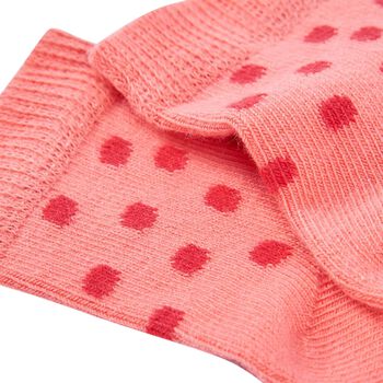 Baby Girls Red, White & Pink Socks ( 2 Pack )