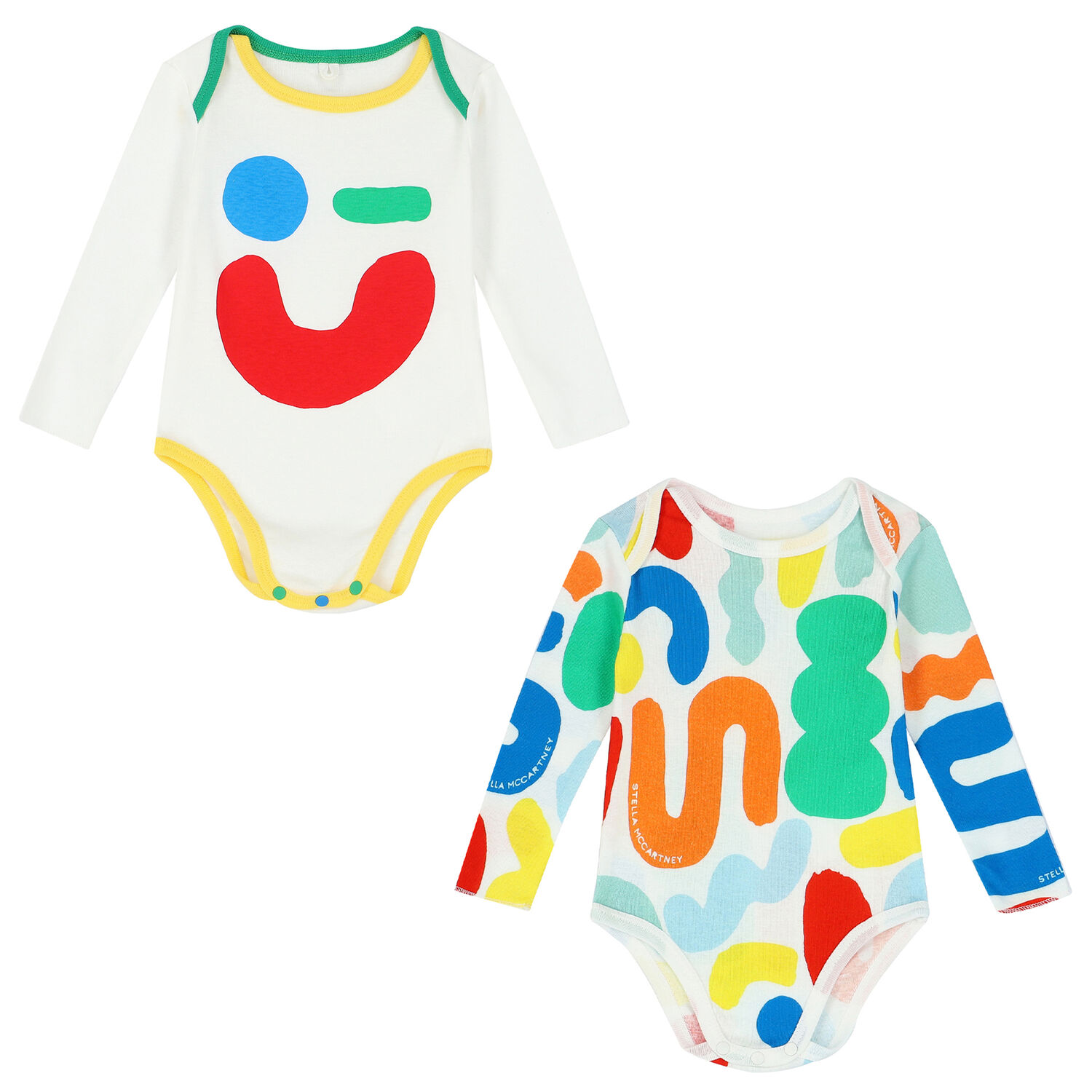 Multi-Coloured Abstract Print Bodysuits ( 2-Pack ), 1, hi-res image number null