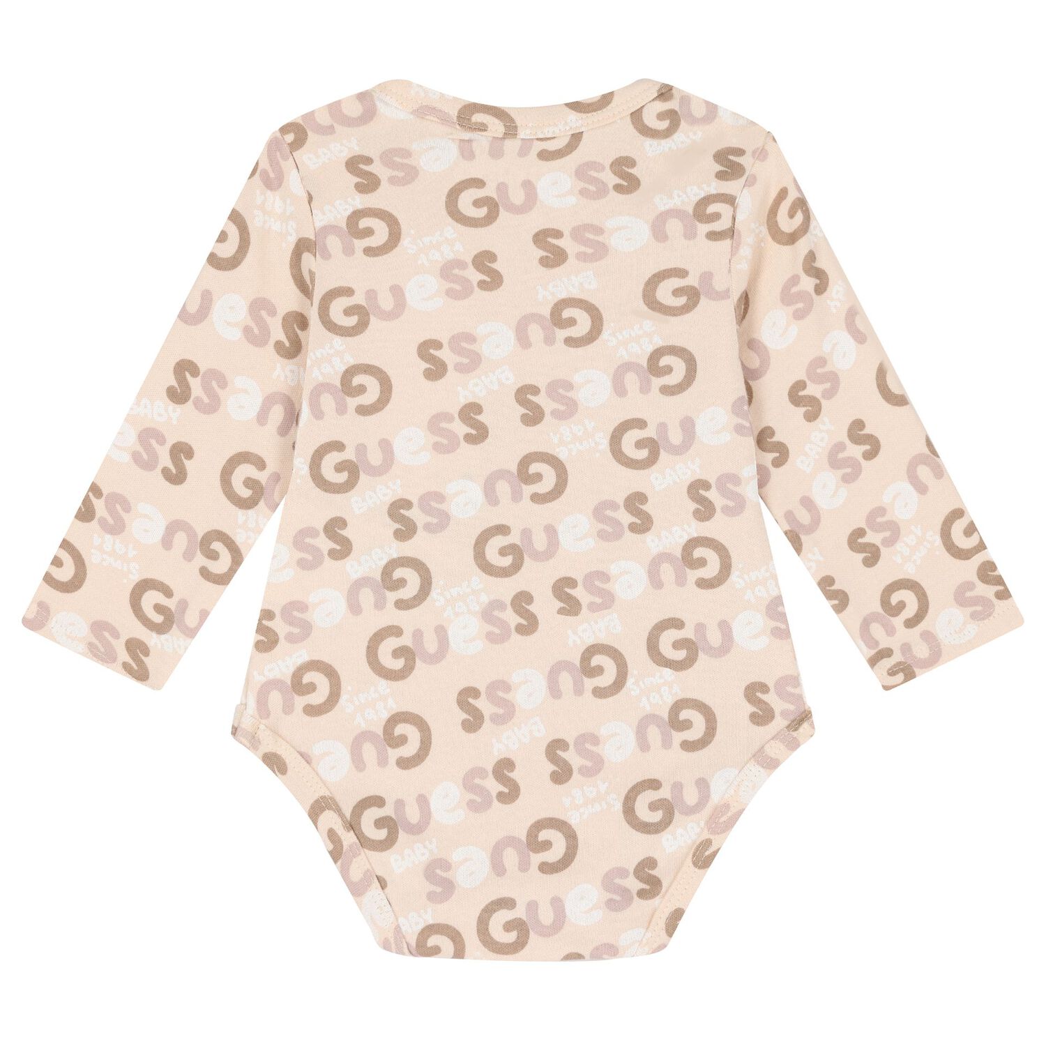 Baby Girls Ivory & Beige Cotton Bodysuit & Pants Gift Set, 1, hi-res