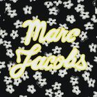 Girls Black Logo Flower Dress, 1, hi-res