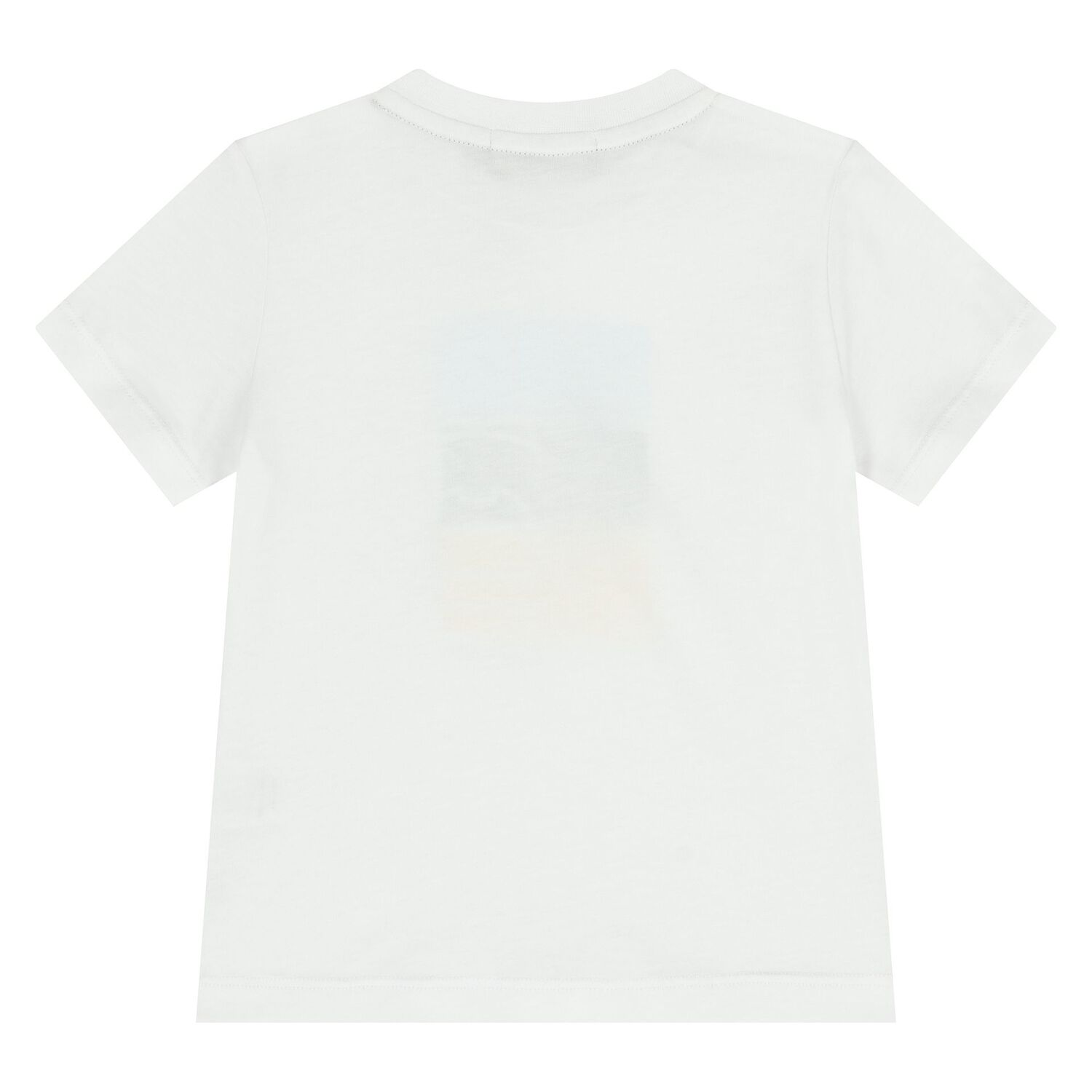 Younger Boys White Logo T-Shirt, 1, hi-res