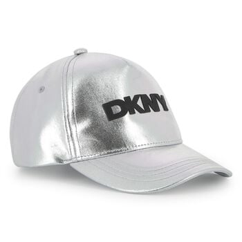Girls Mini Me Silver Logo Cap