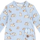 Baby Boys Blue Bunny Babygrow Set, 2, hi-res