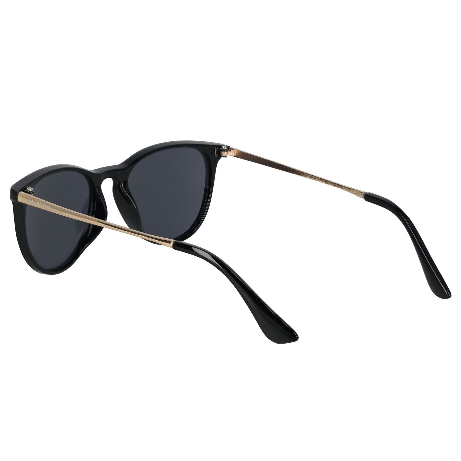 Girls Black Aviator Sunglasses, 1, hi-res