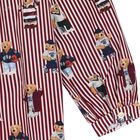 Girls White & Red Polo Bear Striped Shirt Dress, 1, hi-res