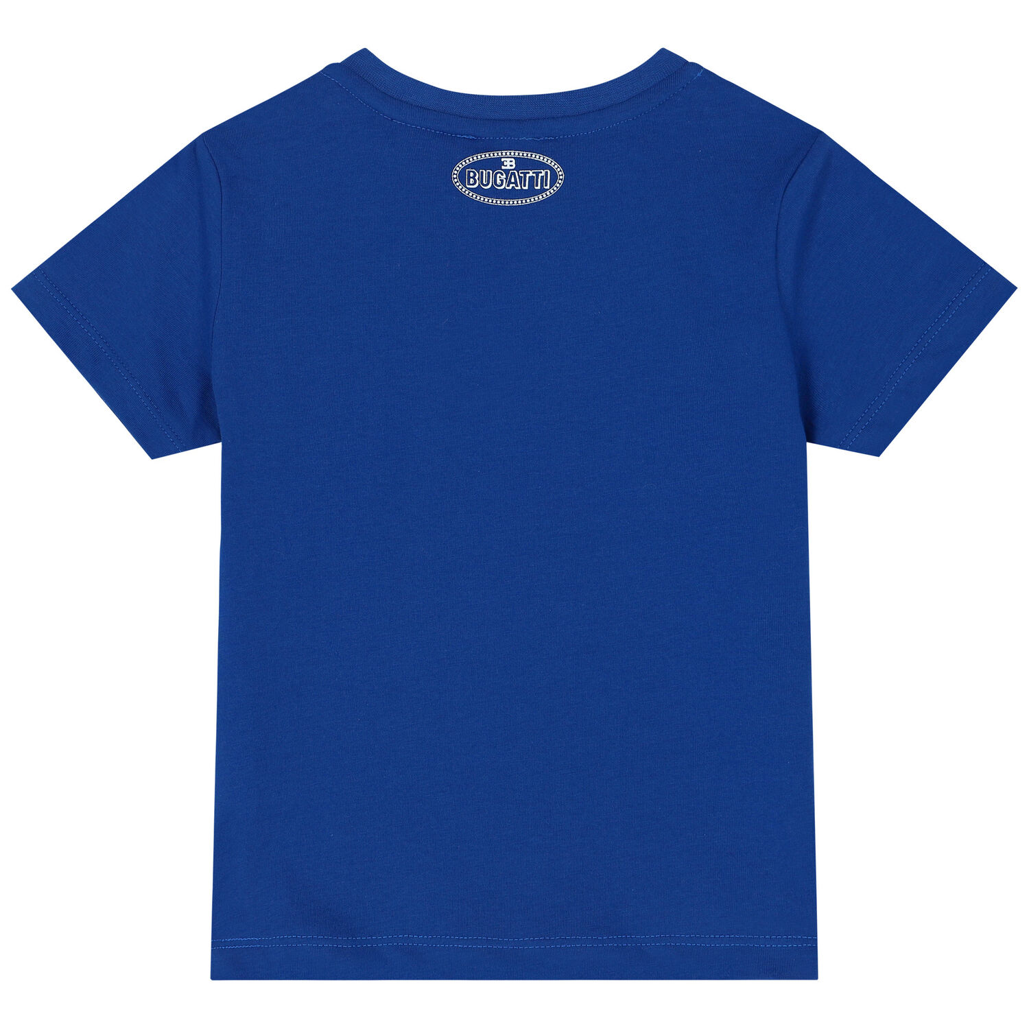 Younger Boys Blue, White & Red Logo T-Shirt, 2, hi-res