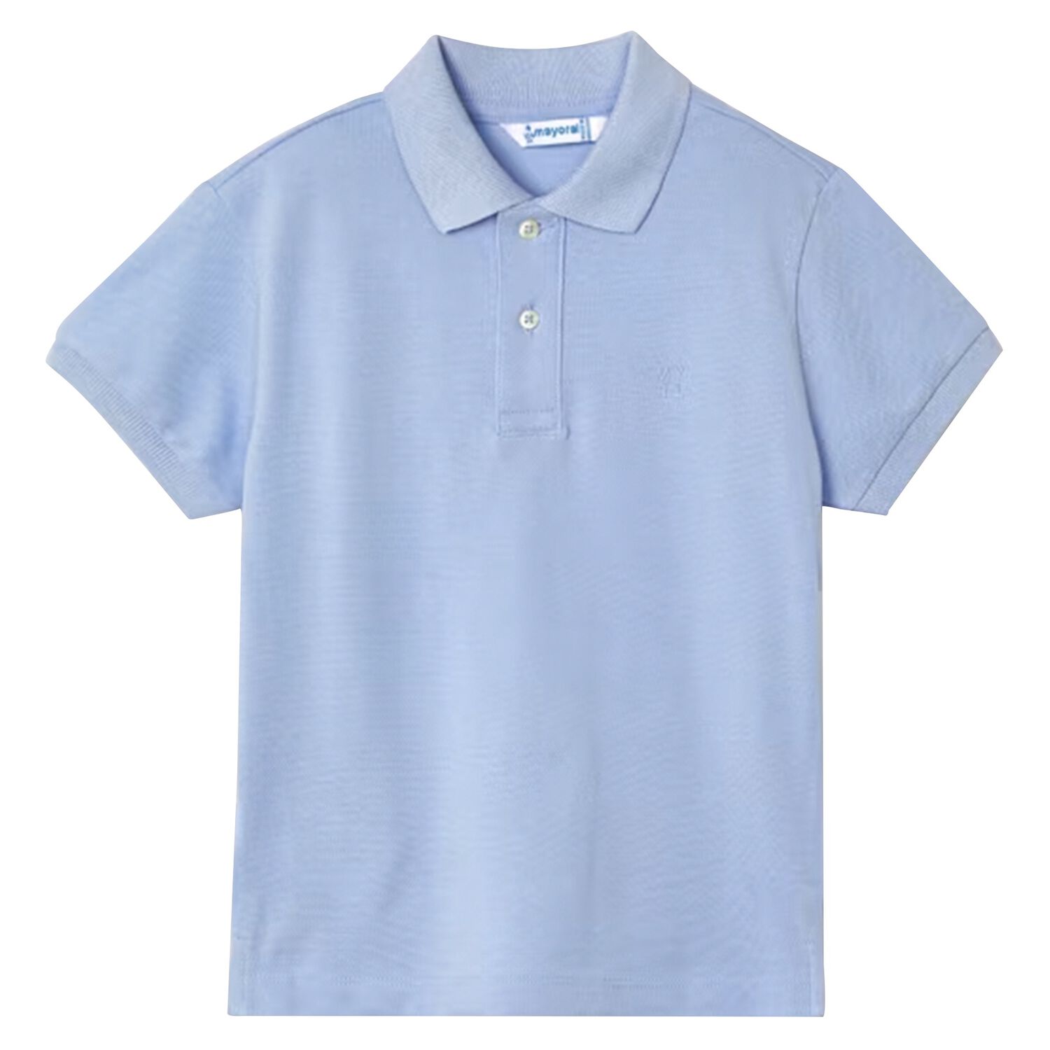 تشيرت بولو أولاد بالشعار باللون الأزرق, 3, hi-res