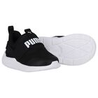 حذاء رياضي أسود ناعم سلكي من سليب تيك 2, 1, hi-res