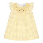 Baby Girls Yellow & White Floral Dress, 1, hi-res