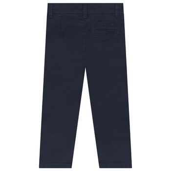 Younger Boys Navy Blue Chino Trousers