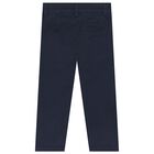 Younger Boys Navy Blue Chino Trousers, 2, hi-res