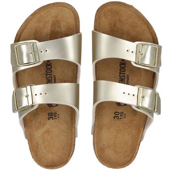 Girls Metallic Gold Sandals