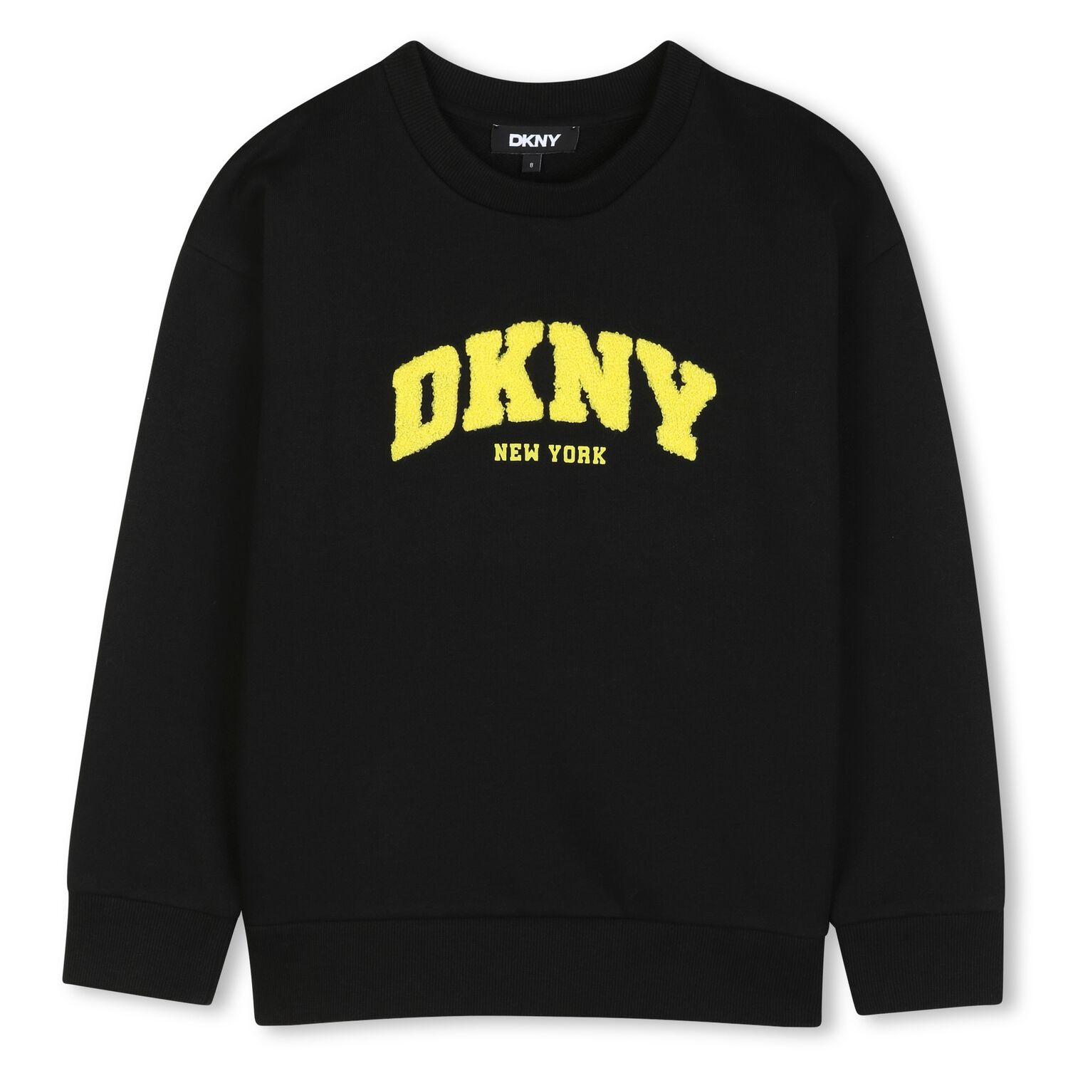 Boys Black Logo Sweatshirt, 1, hi-res