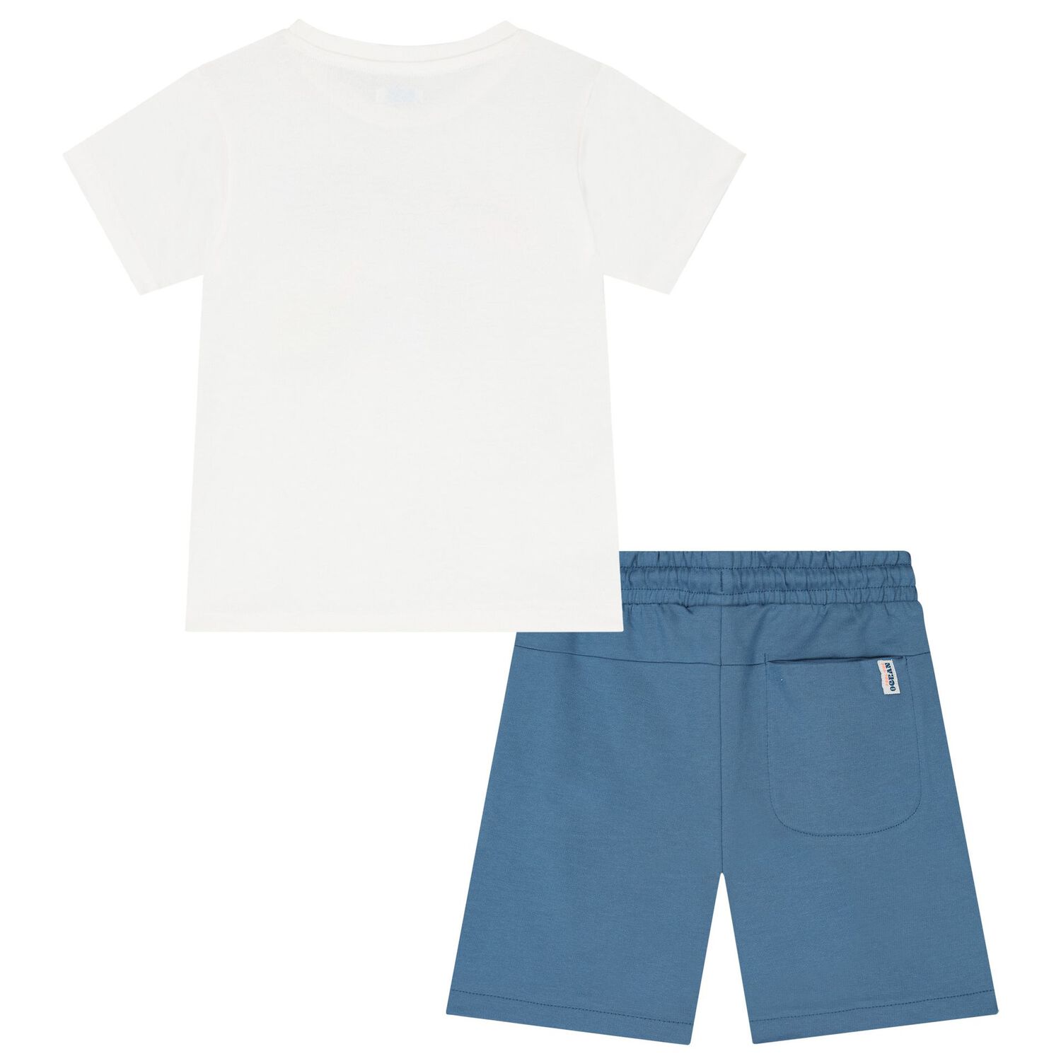 Boys White & Blue Surfing Board Shorts Set, 1, hi-res image number null