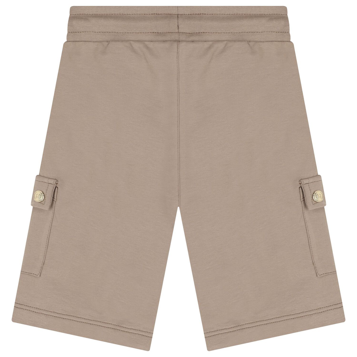 Boys Beige Logo Shorts, 3, hi-res