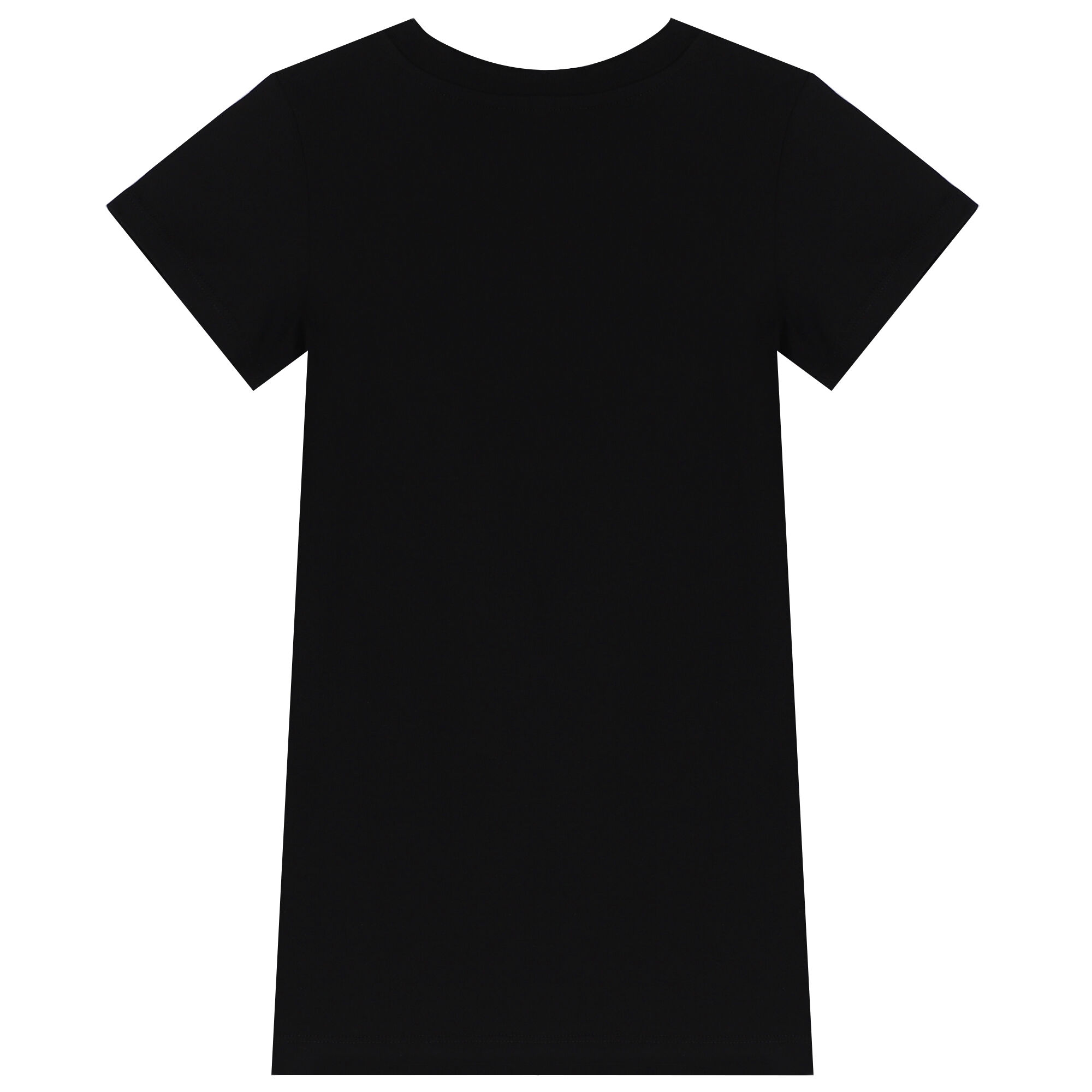 Balmain Girls Black Logo T Shirt Dress Junior Couture UAE