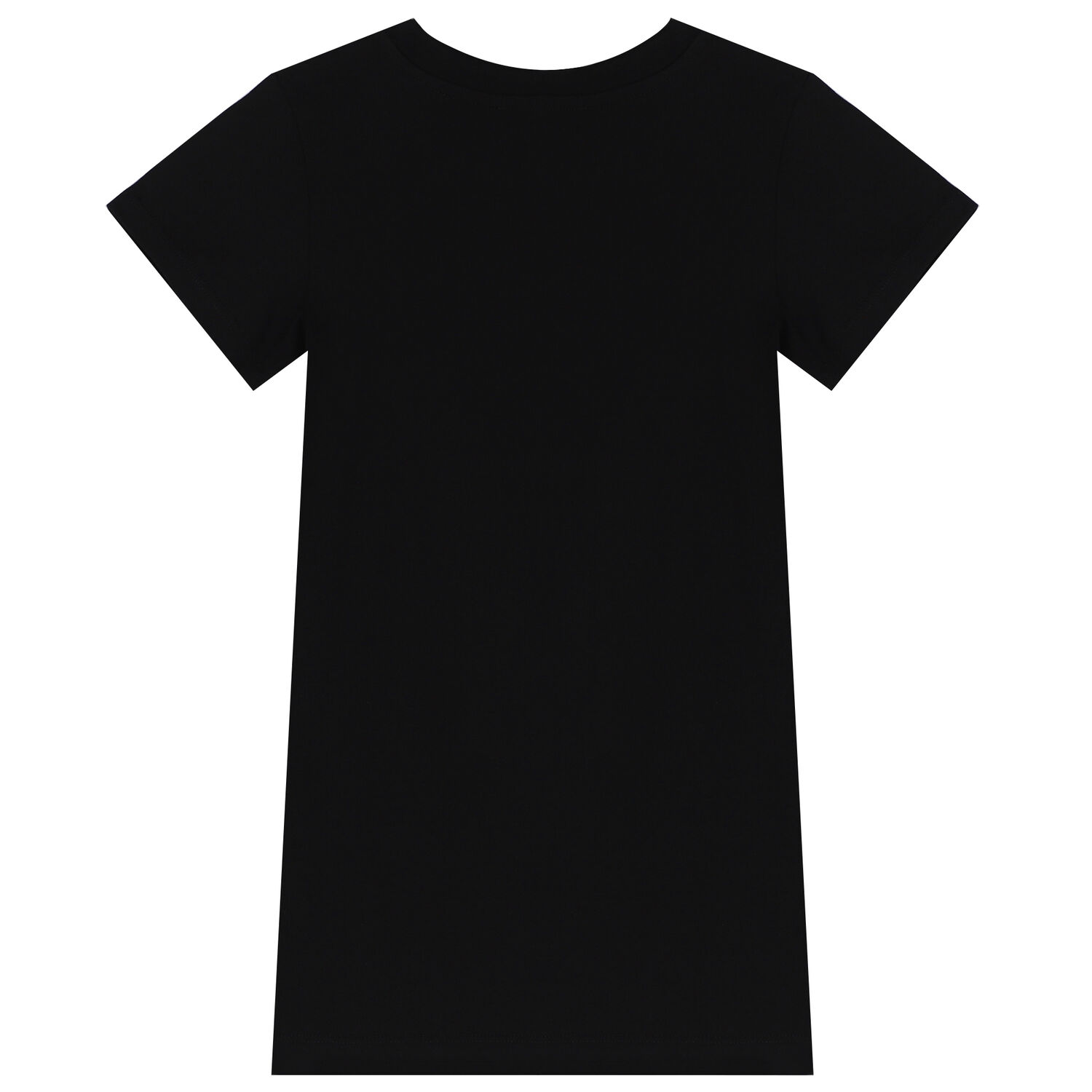 فستان تيشيرت بالشعار باللون الأسود, 1, hi-res image number null