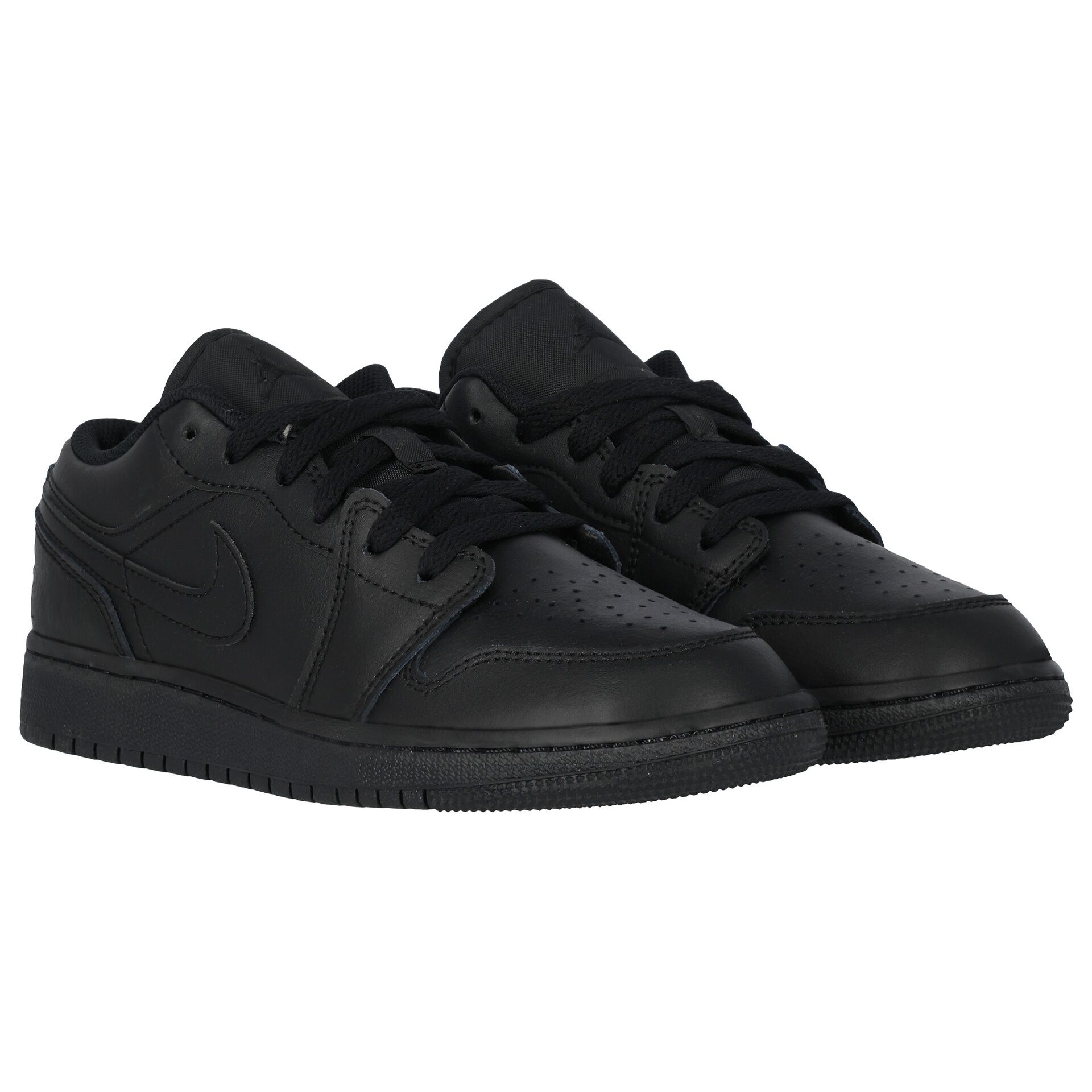 Nike Kids Black Air Jordan 1 Low Trainers Junior Couture UAE