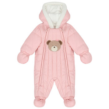 Baby Girls Pink Snowsuit