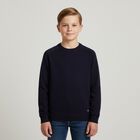 Boys Navy Blue Knitted Jumper, 3, hi-res