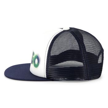 Boys Navy & White Logo Cap