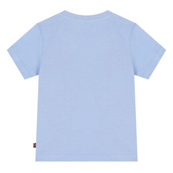 Younger Boys Blue Logo T-Shirt