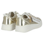 Girls Gold Logo Trainers, 1, hi-res
