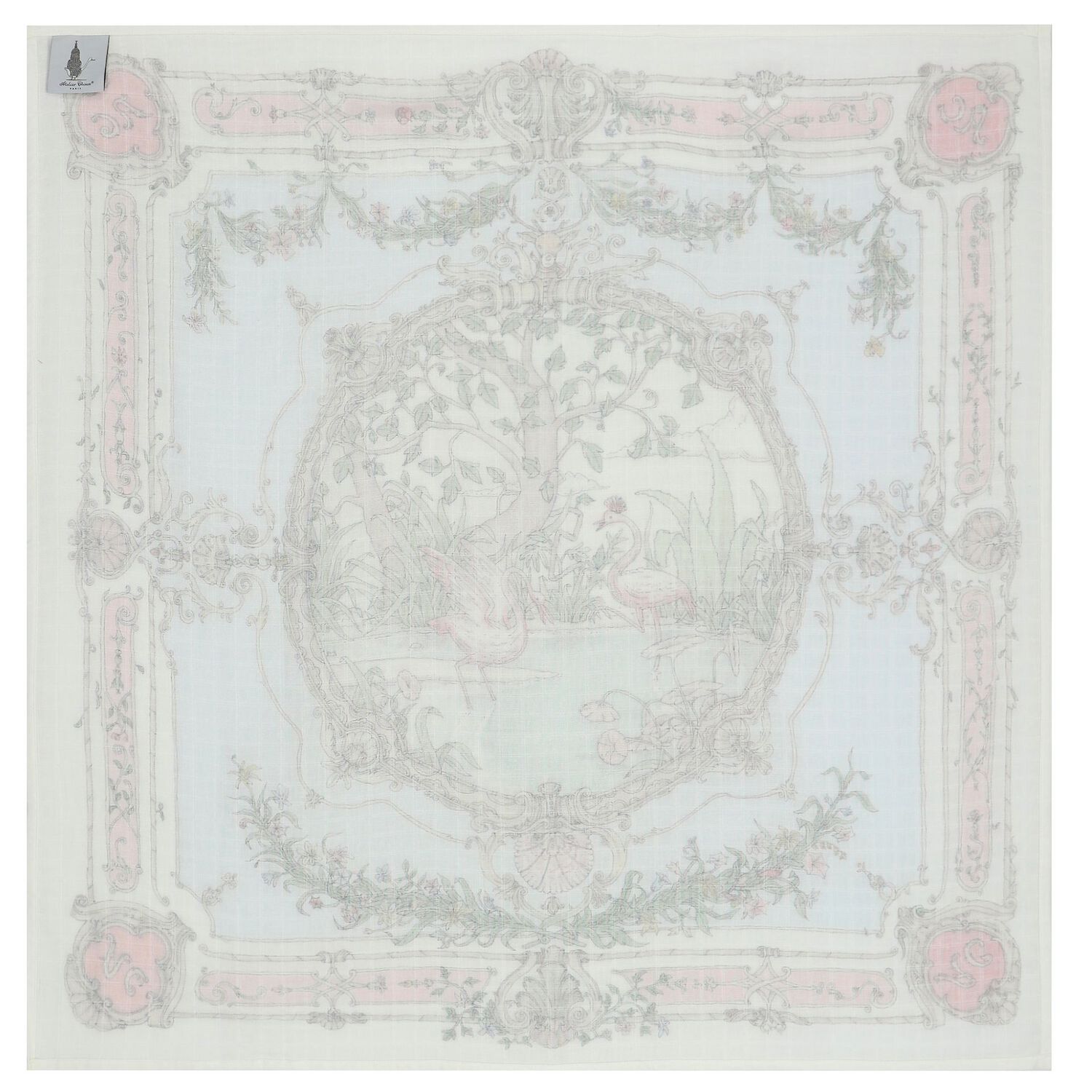 قماط باللون العاجى والأزرق الفاتح, 1, hi-res