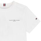 Boys White Logo T-Shirt, 1, hi-res