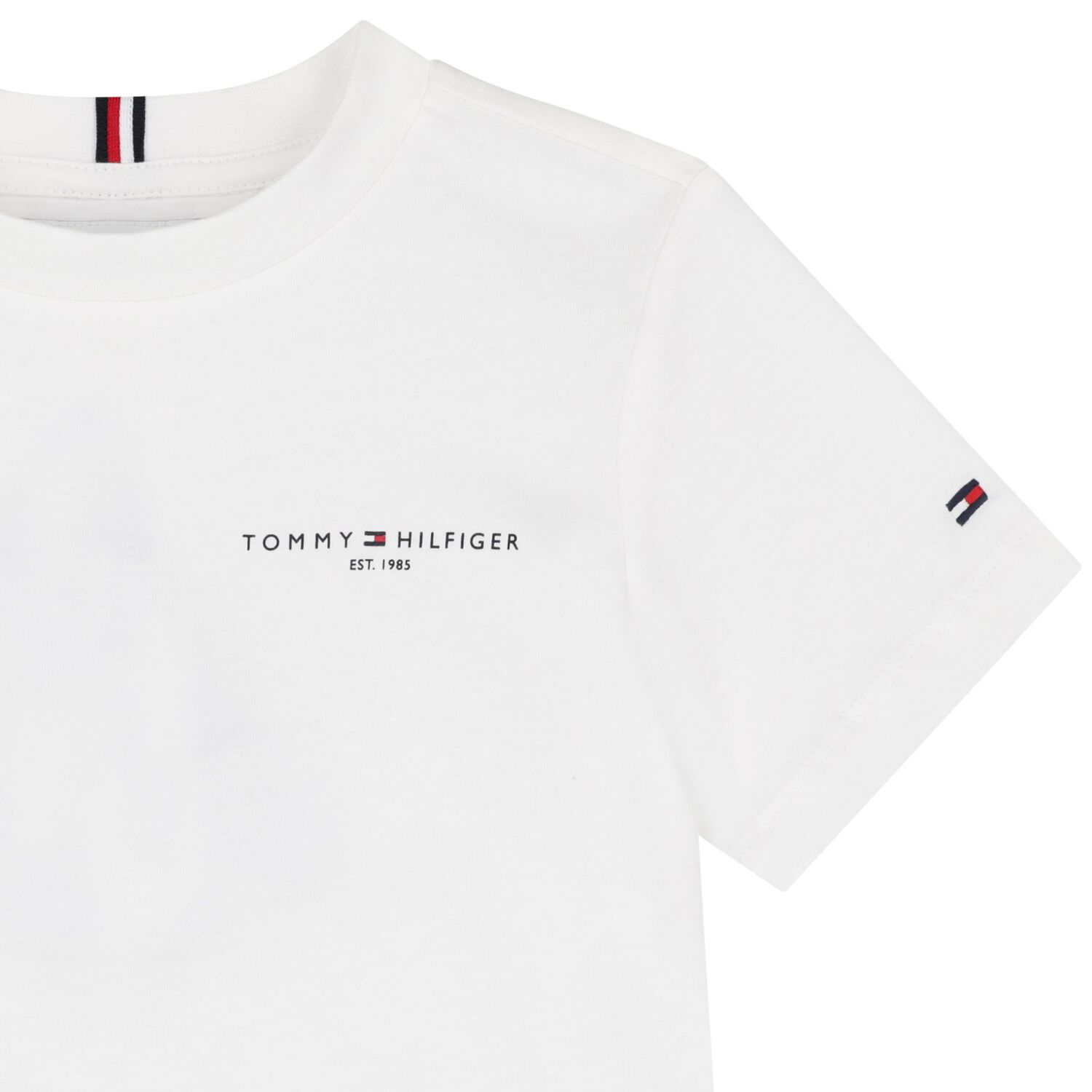 Boys White Logo T-Shirt, 1, hi-res