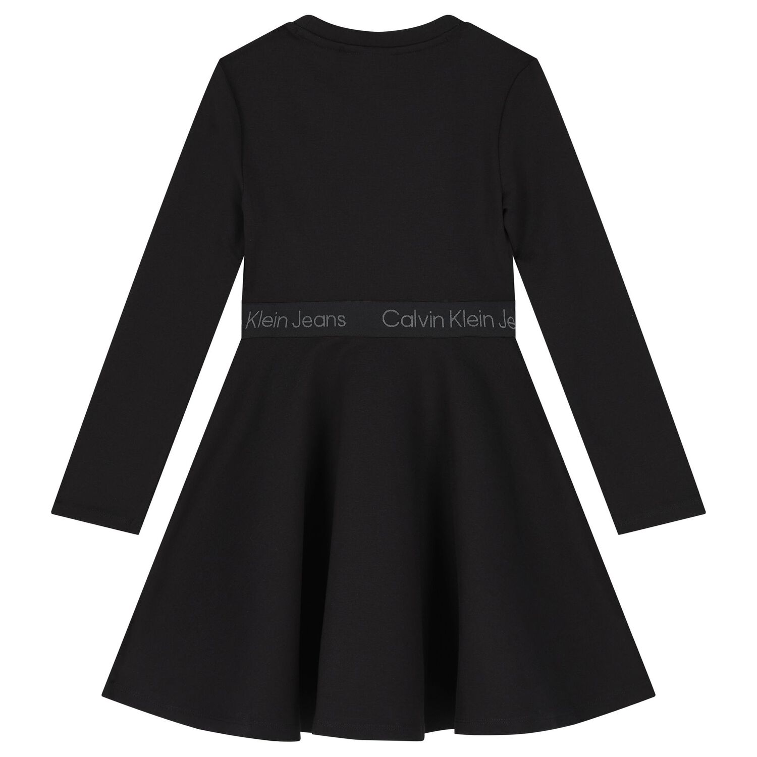 Girls Black Logo Dress, 1, hi-res image number null