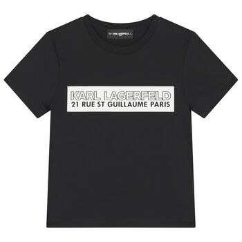 Boys Black Logo T-Shirt